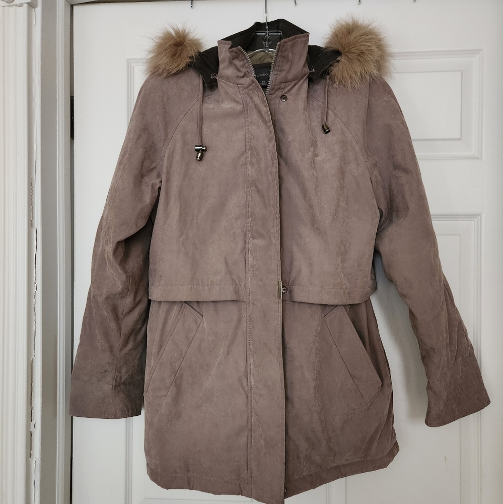 💙FINAL PRICE!!💙 LIZ Claiborne, XS, Womens Winter Coat, Color Taupe - Picture 1 of 10